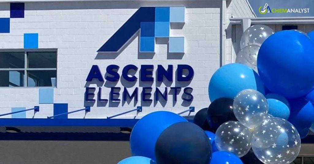 Ascend Elements Raises $162M for US Lithium-Ion Battery Materials
