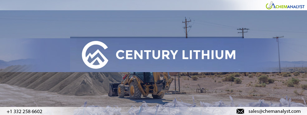 Century Lithium Begins Manufacturing Lithium Carbonate at New Pilot Plant in Nevada