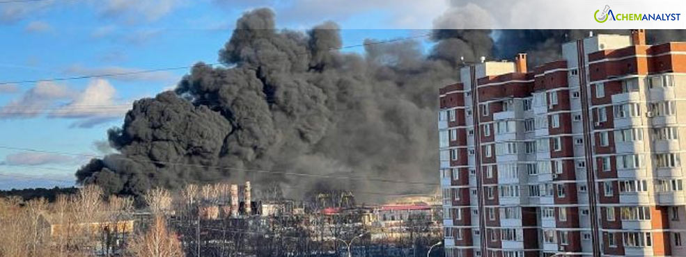 Fire Break Out at Polystyrene Production Facility in Yekaterinburg