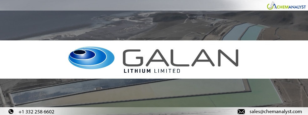 Galan Lithium: 1,000t LCE Secured on Path to Phase 1 Production at HMW