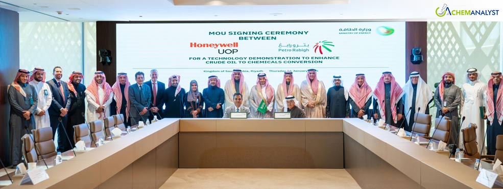 Petro Rabigh and Honeywell Sign MoU to Advance Naphtha-to-Ethane-and-Propane Technology