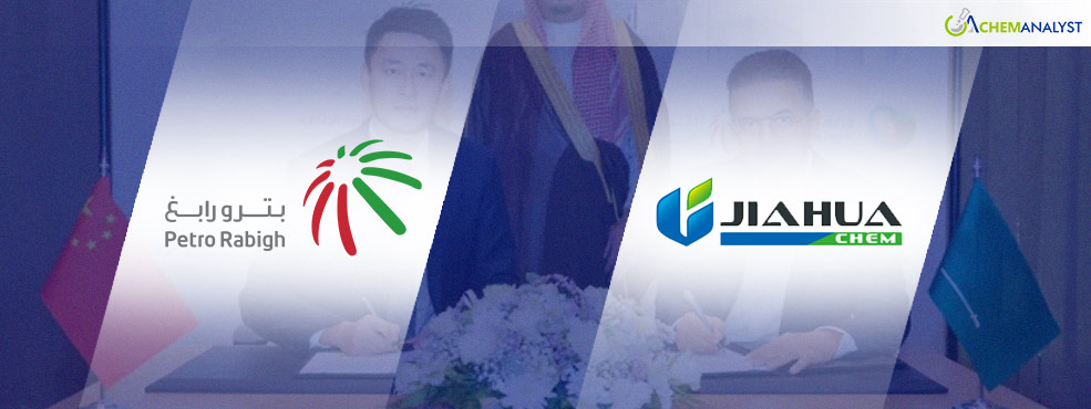 Petro Rabigh And Jiahua Chemicals to Investigate Establishment of Specialty Chemicals Plant