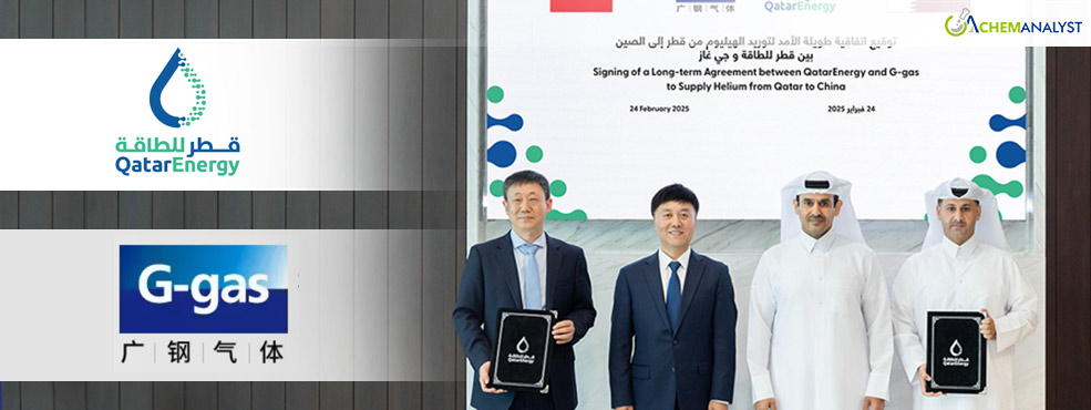 QatarEnergy Secures 20-Year Helium Supply Deal with China's G-gas