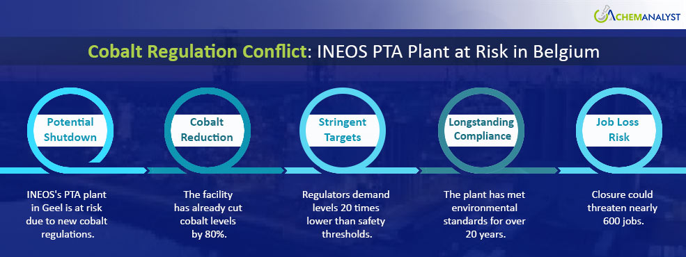 Regulators Threaten Closure of INEOS PTA Plant in Geel, Belgium Over Cobalt Levels