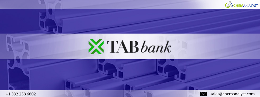 TAB Bank Secures $27.8 Million in Financing for Leading Growth of Aluminum Manufacturer