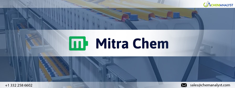 US DOE Chooses Mitra Chem for $100 Million Grant to Support Domestic Battery Manufacturing